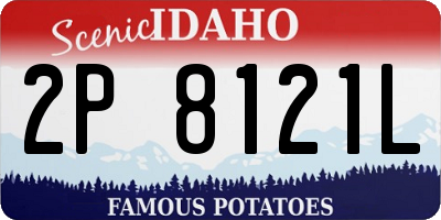 ID license plate 2P8121L