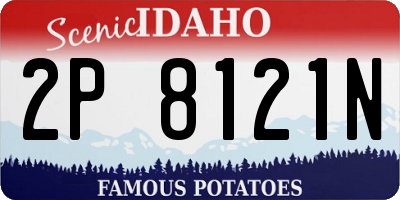 ID license plate 2P8121N