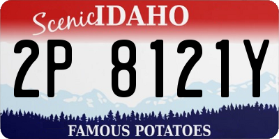 ID license plate 2P8121Y