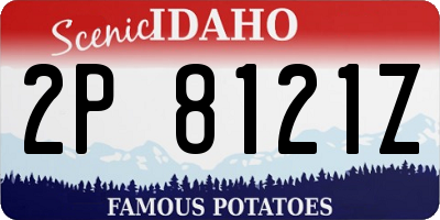 ID license plate 2P8121Z