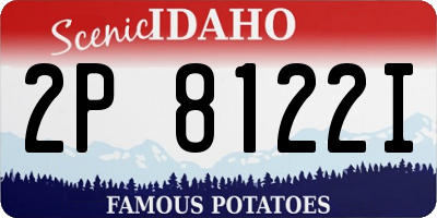 ID license plate 2P8122I