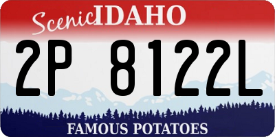 ID license plate 2P8122L