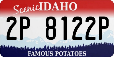 ID license plate 2P8122P