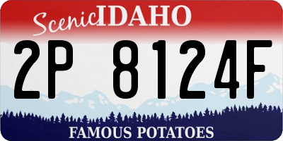 ID license plate 2P8124F
