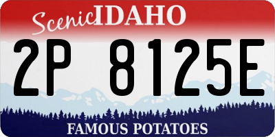 ID license plate 2P8125E