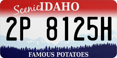 ID license plate 2P8125H