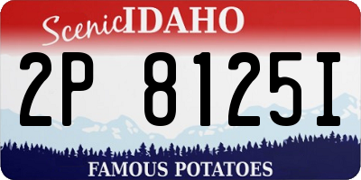 ID license plate 2P8125I