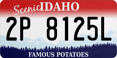 ID license plate 2P8125L