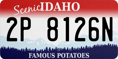 ID license plate 2P8126N
