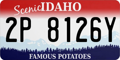 ID license plate 2P8126Y