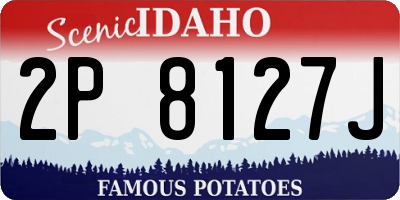 ID license plate 2P8127J