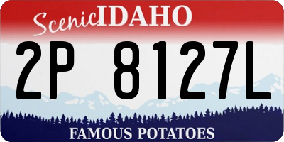 ID license plate 2P8127L