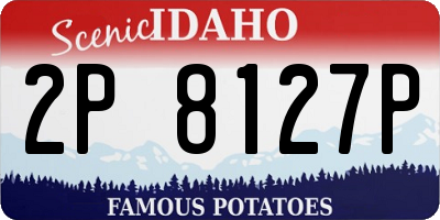 ID license plate 2P8127P