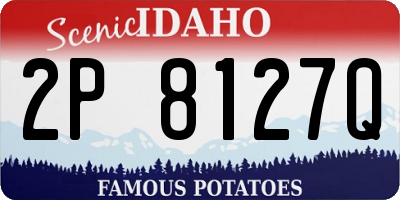 ID license plate 2P8127Q