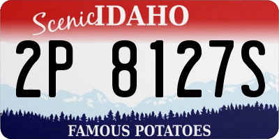 ID license plate 2P8127S