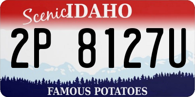 ID license plate 2P8127U