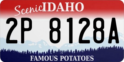 ID license plate 2P8128A