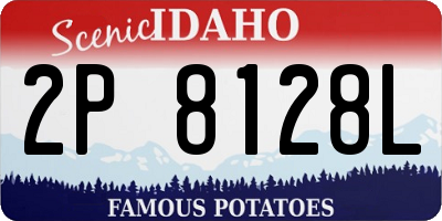 ID license plate 2P8128L