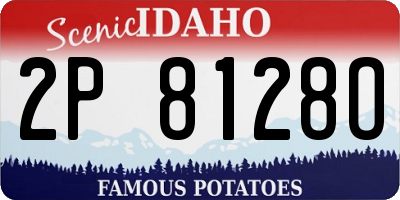 ID license plate 2P8128O