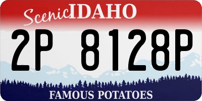 ID license plate 2P8128P