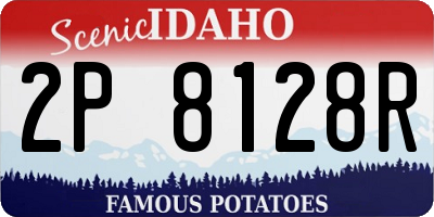 ID license plate 2P8128R
