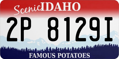ID license plate 2P8129I