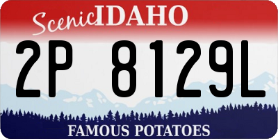 ID license plate 2P8129L