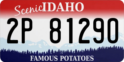 ID license plate 2P8129O