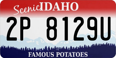 ID license plate 2P8129U