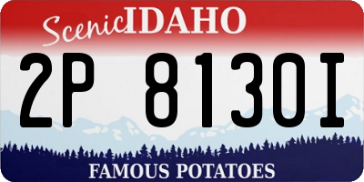 ID license plate 2P8130I