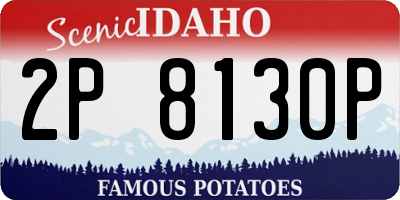 ID license plate 2P8130P