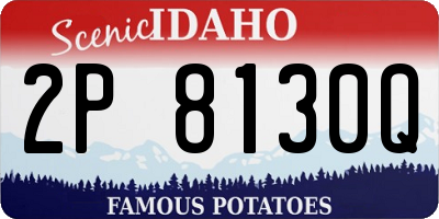 ID license plate 2P8130Q