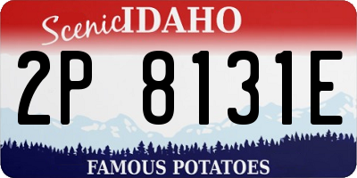 ID license plate 2P8131E