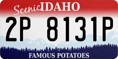 ID license plate 2P8131P