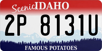 ID license plate 2P8131U