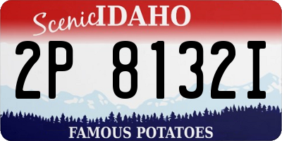 ID license plate 2P8132I