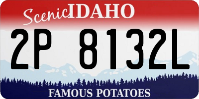 ID license plate 2P8132L