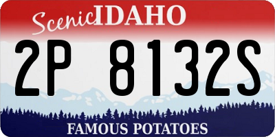 ID license plate 2P8132S
