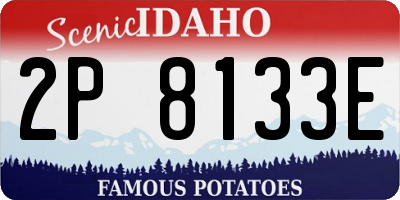 ID license plate 2P8133E