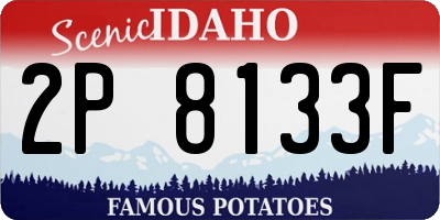 ID license plate 2P8133F