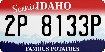 ID license plate 2P8133P
