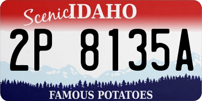 ID license plate 2P8135A