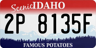 ID license plate 2P8135F