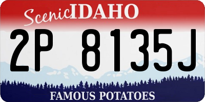 ID license plate 2P8135J