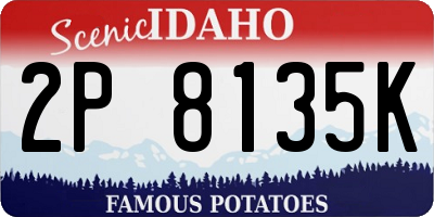 ID license plate 2P8135K
