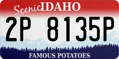ID license plate 2P8135P