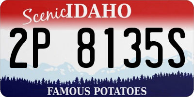 ID license plate 2P8135S