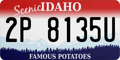 ID license plate 2P8135U