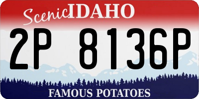ID license plate 2P8136P