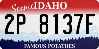ID license plate 2P8137F